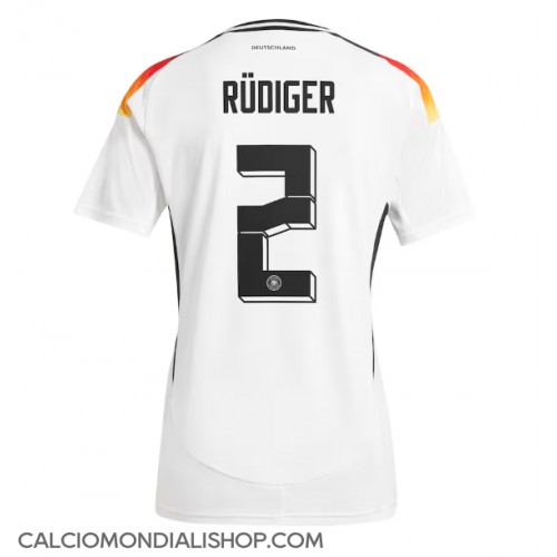 Maglie da calcio Germania Antonio Rudiger #2 Prima Maglia Europei 2024 Manica Corta